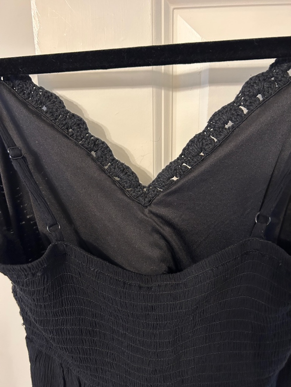 Black Crochet Bodice Midi Sundress by Indulge - Picture 6 of 7